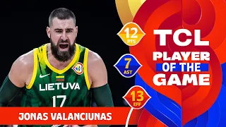 Jonas Valanciunas (12 PTS) | TCL Player Of The Game | USA vs LTU | FIBA Basketball World Cup 2023