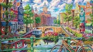 Unboxing DAC Diamond Painting Amsterdam Canal by Image World