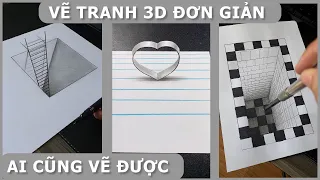 VẼ 3D SIÊU ĐƠN GIẢN AI CŨNG VẼ ĐƯỢC- Lê Công Duy Tính