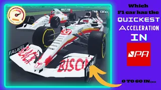 Which F1 car has the QUICKEST ACCELERATION in PROJECT APEX?! (Roblox Experiment)