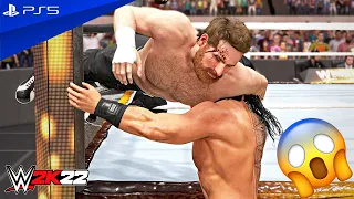 WWE 2K22 - Sami Zayn vs. Roman Reigns - WrestleMania 39 Main Event Match For The WWE Universal Title