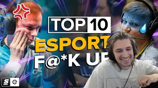 xQc Reacts to The Top 10 Biggest F*$k Ups in Esports History with Twitch Chat!