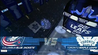 NHL 21 Fantasy Draft Leafs Franchise - 2021/2022 Season - Game 4/82 vs Blue Jackets