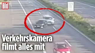 Polizei ermittelt wieder nach Fahrerflucht: Horror-Unfall auf der Autobahn