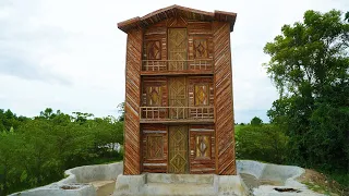 Build The Greatest 3-Story Bamboo Resort Using Hand Tools - 4