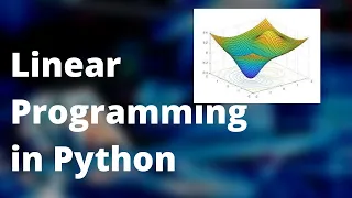 Solving Linear Programming Problem (LPP) in Python | Optimization | Operation Research P.1