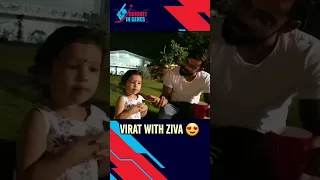 Virat Kohli funny chat with MS Dhoni's Daughter Ziva Dhoni | #viratkohli #msdhoni #shortsvideo