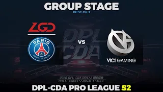 PSG.LGD vs Vici Gaming Game 1 - DPL-CDA Season 2: Group Stage w/ MLP & johnxfire