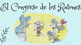 Fábula corta "La asamblea de los ratones" con actividades.