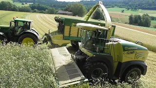 Ran ans Getreide - GPS häckseln mit Krone Big X 630 - C-Dietl.lu