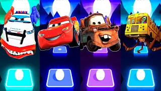 Coffin Dance - Ambulance Eater vs Lighting McQueen vs Car Mater vs Bus Eater Tiles Hop EDM Rush