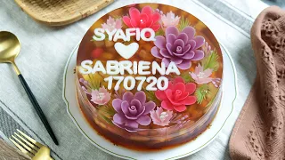 Crafting Realistic Flowers into Jelly Cake