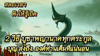 2 วิธี บูชาพญานาค ที่ดีที่สุด บุญส่งถึงองค์ท่านมากที่สุด เพราะอะไร เชิญฟังค่ะ