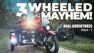 Learning to ride a Ural adventure motorcycle sidecar - three wheeled mayhem! Part One