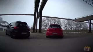 Supercharged Golf V R32 vs Golf V GTi ED30 Sound