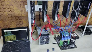 Тестирую расширитель портов(Хаб) PCI-E 1x to 6x в паре с материнкой BTC X79-H61(BTC79X5)