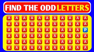 FIND THE ODD 😄🔠 LETTERS | HARD EDITION 25 Rounds | HOW GOOD YOUR 👀 #5