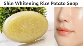 Skin Whitening & Anti-aging Rice Potato Soap to get Korean Glass Skin |Homemade Rice Potato Soap DIY