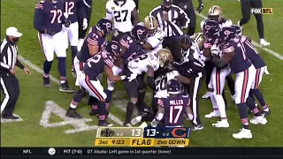 Bears vs Saints FIGHT ( Throws punch ) || Week 8 2020