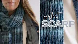 How to Knit a PERFECT Scarf (Brioche Knitting)