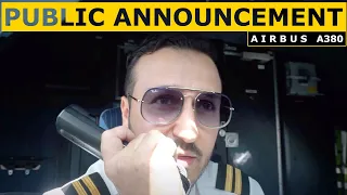 English/Arabic Passenger Announcement - Pilot Alexander ✈️