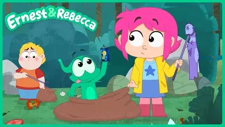 Taking Care of Nature | NEW EPISODE | Ernest & Rebecca | Cartoons for Kids