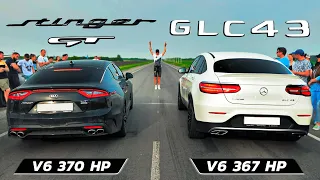 AMG 43 vs STINGER GT + Porsche Taycan vs BMW X6 M vs Evolution X vs Golf R vs BMW 530d vs TOYOTA MR2