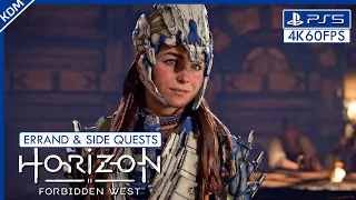 Horizon Forbidden West | PS5 | Side Quests & Errand Quests (4K 60FPS)
