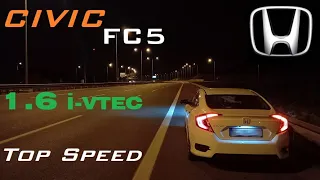 HONDA CIVIC FC5 (2020) 1.6 i-VTEC (125 hp) Acceleration & Top Speed