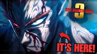 MASSIVE SEASON 3 NEWS! Trailer and Animation Studio Revealed! | One Punch Man