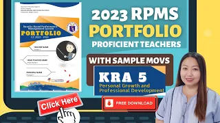 KRA 5 - RPMS 2022 -2023  SAMPLE PORTFOLIO FOR TEACHERS