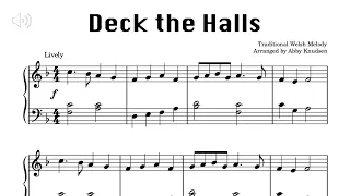 Deck the Halls | Easy Christmas Piano Sheet Music