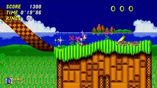 Sonic the Hedgehog 2 "Remastered": Emerald Hill Zone Act 1 (Sonic) [1080 HD]