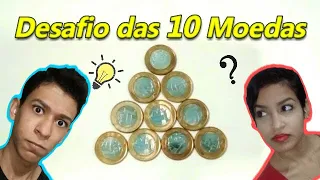 Como fazer e resolver o desafio das 10 moedas