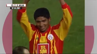 Jardel (Galatasaray) - 07/03/2001 - Galatasaray 2x0 Milan-ITA - 1 gol