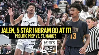 Jalen Green and Prolific Prep get PHYSICAL against 5-star Harrison Ingram and St. Mark's!