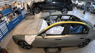 2023 BMW 760 G70 Glass Roof Replacement Timelapse