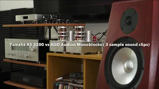 Yamaha AS3200 vs AGD AUDIO MonoBlocks, Class AB vs Class D Sound Demo