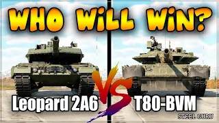 Leopard 2A6 Vs T80-BVM - WHO WILL WIN? (War Thunder Race)