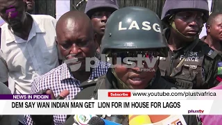 Dem Say One Indian Man Get Lion For Him House For Lagos