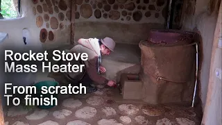 Rocket Stove Mass Heater Step by Step build | Sobă Rachetă cu Masă Termică TOT PROCESUL