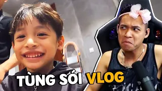 (Talkshow) Tùng Sói tập làm Vlog đi cắt tóc đẹp trai hơn bố Độ.