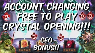 ACCOUNT CHANGING Free To Play Cavalier & 5 Star Nexus Crystal Opening! - Marvel Contest of Champions