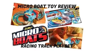 ZURU MICRO BOAT TOY REVIEW - RACING TRACK PLAYSET