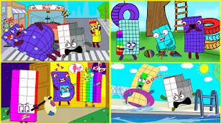Collection of 15 videos Numberblocks fanmade Coloring Story | Numberblocks fanmade Coloring Story