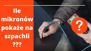 Handlarz pokazuje grubość lakieru aut po szpachlowaniu i zdjęcia napraw! Używa magnesu na lodówkę!