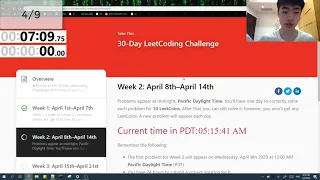 30-Day LeetCoding Challenge Speedrun (1:00:38.53)