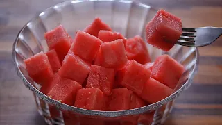 How to Cut a Watermelon into Cubes