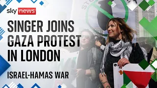 Singer Charlotte Church joins pro-Palestinian march in London | Israel-Hamas war
