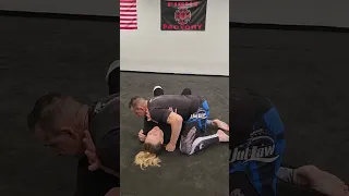 Getting top position, with UFC Bellator fighter Justine Kish